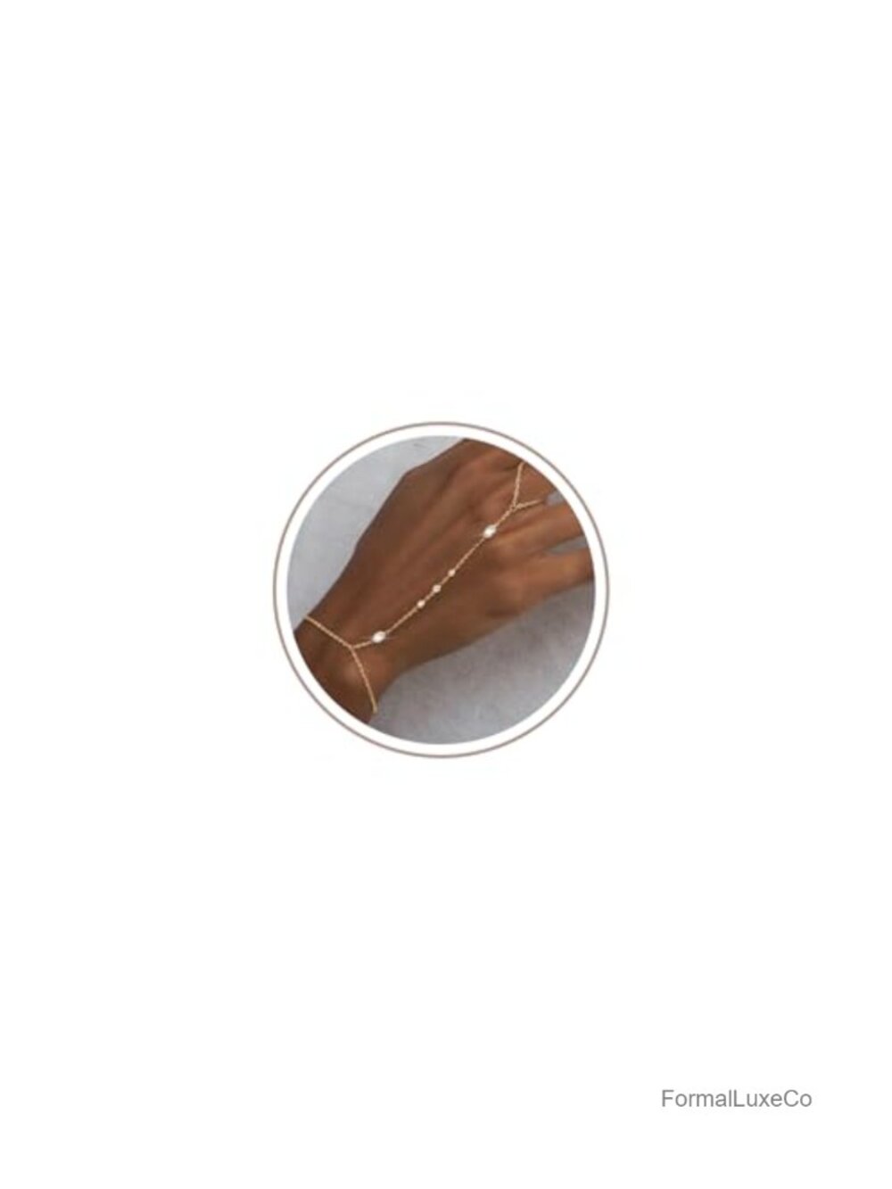 Dainty 14k Gold Silver Plated Ring Chain Bracelets Trendy Jewelry for Wedding